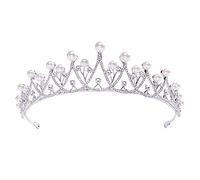 GUHPZA Una Diadema De Novia con Corona De Diamantes De Imitación De Cristal, Joyería para El Cabello De Boda para Mujer, Accesorio para El Cabello,