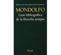 Guia Bibliografica De La Filosofia Antigua
