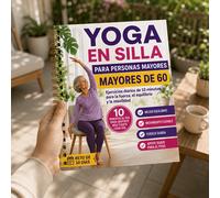 Guía Completa de Yoga en Silla Española - Diario de 30 Días de , Ejercicio Fácil de para , Flexibilidad, y Pérdida de Peso | Yoga para Adultos Mayores y Principiantes, Mejorando en