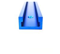 Guía con ranura en T Riel de inglete con ranura en T for carpintería 300-800 mm, riel aleación aluminio for herramientas banco trabajo for trabajar la madera(Blue,400mm)