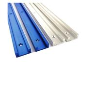 Guía con ranura en T Riel de inglete con ranura en T for carpintería 300-800 mm, riel aleación aluminio for herramientas banco trabajo for trabajar la madera(Silver,400mm)