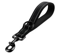 Guía corta para perros de 30 cm, resistente correa de entrenamiento con mango acolchado, correa de nailon reflectante para perros medianos y grandes, correa corta para un mejor control durante el