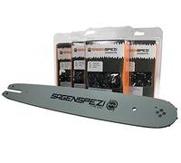 Guía de 30 cm 3/8"P 1,3 mm y 4 cadenas de guja cuadrada para Stihl MS 194 T MS194T MS194T