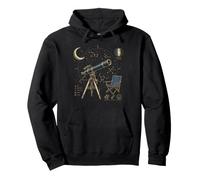 Guía de astronomía para observar Las Estrellas en el Patio Trasero Sudadera con Capucha