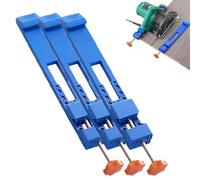 Guía de base de máquina de corte ajustable de espectaclesceno, guía de corte rápido de sierra circular, Abrazadera de posicionamiento de fresado de sierra eléctrica (3PCS)