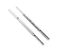 Guía de bola deslizante for cajón Mini, 1 par, 17mm ancho, corredor dos secciones, rieles acero, herrajes for muebles(214mm 9in)