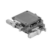 Guía de bolas Etapa lineal Giro manual Plataforma de ajuste fino Mesa deslizante Piezas móviles Material de aleación de aluminio XYSG60 Control de precisión para equipos ópticos y