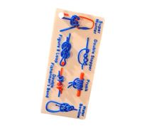 Guía de bolsillo de nudos de pesca, tarjetas de entrenamiento de nudos impermeables, kit versátil de aprendizaje y supervivencia de 5.9 pulgadas, herramienta de pesca portátil para camping