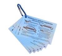 Guía de bolsillo para nudos de , suministros de , manual de instrucciones para atar nudos de , guía de referencia compacta e impermeable para pescadores, principiantes, pescadores, mar