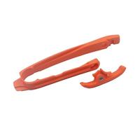 Guía de brazo oscilante for motocicleta, deslizador de cadena deslizante compatible con XC, SX, SXF, XCF, XCW, EXC, XCFW, EXCF 125, 150, 250, 300, 350, 450, 500, 2016-2021(Orange 2 Piece Set)