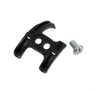 Guía de cable de engranaje de palanca de cambios de bicicleta para pedalier inferior con tornillo de fijación, carcasa antidesgaste de plástico y metal para alineación del desviador delantero (YF007-3