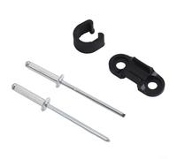 Guía de cable de freno de bicicleta con clips de alambre para una fácil instalación (negro)