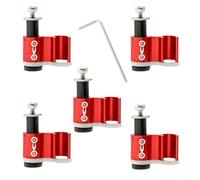 Guía de cable para bicicleta de montaña | Aluminum Alloy Stainless Steel 2,15 x 2 x 0,56 x 0,5 cm | Frame Line Routing Tool Accessory | 5-Pack Housing Hose Guides With Wrench | Cycling Gear