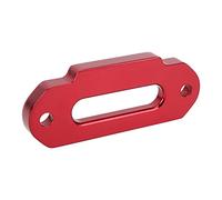 Guía de cabo de aluminio rojo de 124 mm para cabos de cabrestante, compatible con cabrestantes de 2500-4000 libras, accesorio duradero para cabrestantes todoterreno de ATV con gest
