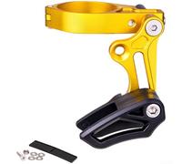 Guía de cadena CG02 para bicicletas de montaña con 1 configuración de plato, diseñada con materiales reforzados para una retención fiable de la cadena y prevención de caídas (CG02 Gold)