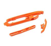 Guía De Cadena Compatible Con FS450 Para TC250 2017-2022 Para TC125 2016-2022 Kit Protección Deslizante Cadena Brazo Oscilante Con Abrazadera Manguera Freno Motocicleta(Orange,Size2)