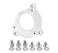 Guía de cadena de aluminio CNC 7075 para bicicleta de montaña BSA Adaptador de soporte inferior ISCG0305 compatible con eje colgante externo roscado 68/73 mm (plata)