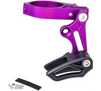 Guía de cadena de bicicleta de montaña, 1 retenedor anticaída de transmisión de aleación de aluminio y construcción de nailon para descenso y conducción (CG02 morado)
