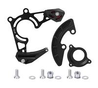 Guía de cadena de bielas de una sola plataforma para bicicleta de montaña, Protector de cadena de cola suave DH, protector de marco 32T-38T