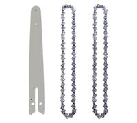 Guía de cadena motosierra 8 pulgadas y 1/4", minisierra eléctrica portátil, sierra tala, hoja, poda, accesorios for(2x Chains 1x Guide)