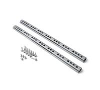 Guía de cajón 246 x 17 mm, 1 par, con rodamiento de bolas, longitud 246 mm, ancho de ranura 17 mm, guía de extracción parcial con tope de extracción, guía de extracción de acero galvanizado