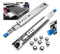 Guía de cajón de rodamiento de bolas resistente, extensión completa con bloqueo, alta capacidad de carga para un funcionamiento suave y seguro del cajón