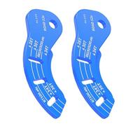 Guía De Calibre De Engranajes Para Bicicleta: Material PP De 8,1 X 3,6 Cm, Regla De Medición , Pieza De Alineación De Transmisión Universal | Trekking Híbrido Ciclismo Al Aire Libre Ejercicio E