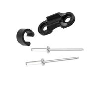Guía de carcasa de cables para enrutamiento de líneas de, Black | Construcción de aleación de aluminio, hardware de enrutamiento compacto, para organizar la carcasa del cable