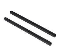 Guía de carril deslizante de plástico for mesita de noche, polea de armario, carril deslizante de rueda montado lateral for puerta de cajón(E)