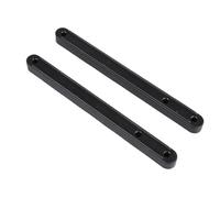 Guía de carril deslizante de plástico for mesita de noche, polea de armario, carril deslizante de rueda montado lateral for puerta de cajón(D)