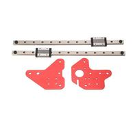 Guía de carril lineal de 2 piezas, kit de doble eje Z, 2 x placa de montaje roja + 6 x junta roja + 53 x tornillo +34 x tuerca + 2 x llave, kit de doble eje Z, para Ender-3 / Ender-3pro / Ender -3 V2