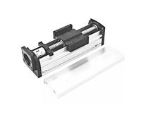 Guía de carril lineal de etapa deslizante completamente cerrada, 70mm de ancho, 100-1000mm de, etapa lineal SFU1605 1610 con servo paso a paso de 57mm/60mm(60mm servo,100mm SFU1605)