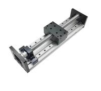 Guía de carril lineal Mesa Deslizante de doble carril SFU 1204/1605/1610 plataforma de tornillo de bola etapa de movimiento del eje XYZ 2/4 Uds deslizadores máx. 80KG(SFU1605 50x80 Table,Stroke 100mm)