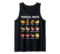 Guía de Carta botánica de Frutas Tropicales Camiseta sin Mangas