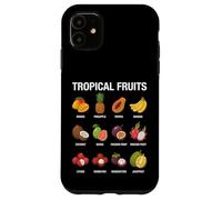 Guía de Carta botánica de Frutas Tropicales Carcasa para iPhone 11