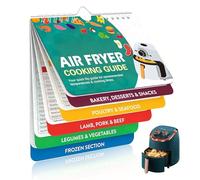 Guía de Cocina Para Freidora de Aire, Hoja de Trucos para Freidora de Aire Juego de Hojas Magnéticas para Freidora de Aire Tabla de Tiempos de Cocción Freidora de Aire Libro de Recetas