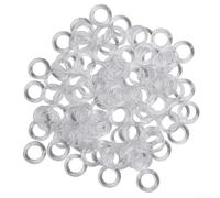 Guía de cordón de plástico transparente de 14 mm para persianas romanas, tratamientos verticales de ventanas y sistemas de cortinas con acabado suave para un fácil funcionamiento (100 unidades)