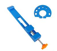 Guía de corte ajustable de bloqueo bidireccional estable para sierras circulares diseñada para un posicionamiento preciso y cortes sin costuras en superficies de madera, mármol y azulejos (azul)
