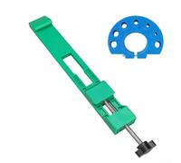 Guía de corte ajustable profesional para sierras circulares con bloqueo seguro y fácil personalización para aplicaciones precisas de corte de madera y azulejos (verde)