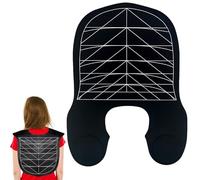 Guía de corte de cabello, capa de corte de cabello suave y resistente al agua con pautas, envoltura de cuello pesado plegable, capa de de pelo fácil de limpiar para de pelo