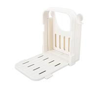 Guía de corte de rebanadora de pan para pan casero, guía de corte de pan plegable ajustable Abs Cortador de pan Rebanadora de tostadas para herramientas para hornear en casa