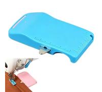 Guía de costura magnética para máquina de coser, guía de borde 4 en 1 con desgarrador de costuras integrado y escala de regla para puños, solapas, costura superior, guía de costura ABS para