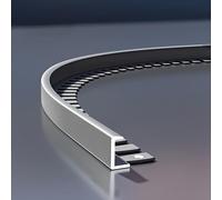 Guía de costura para azulejos de 90 cm, 3 piezas de aluminio flexible, protección anticorros para azulejos, fácil instalación y práctica (opción 4, 15 mm)