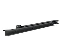 Guía de deslizamiento estándar I - Riel para cajones de 400 mm con ruedas de plástico, soporta hasta 25 kg, acero negro