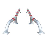 Guía de entrada para camiones, juego de arcos de protección Black Bull, L x A x H 2800 x 108 x 280 mm, par