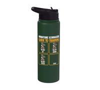 Guía de entrenamiento Schnauzer miniatura - Schnauzer Dog Mom Stainless Steel Insulated Water Bottle