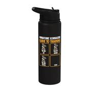 Guía de entrenamiento Schnauzer miniatura - Schnauzer Dog Mom Stainless Steel Insulated Water Bottle