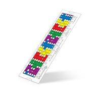 Guía de escala visual reutilizable para guitarristas, tabla de reglas deslizantes para aprender patrones pentatónicos, diatónicos y modales, ayuda de entrenamiento de principiantes a profesionales.