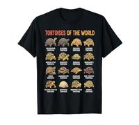 Guía de Especies de Tortugas Animal Educativo Mundial para Reptiles Camiseta