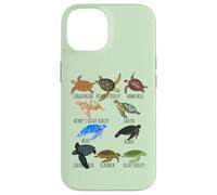Guía de especies de tortugas marinas Océano amante submarino Vida marina Carcasa para iPhone 14